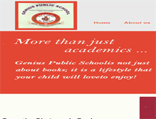 Tablet Screenshot of geniuspublicschoolindia.com